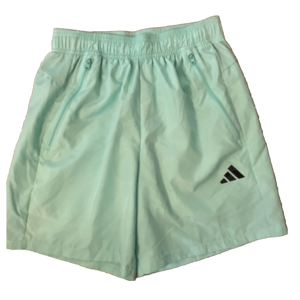 Adidas Aeroready Training Shorts Size Small S Logo Mint Green activewear‎